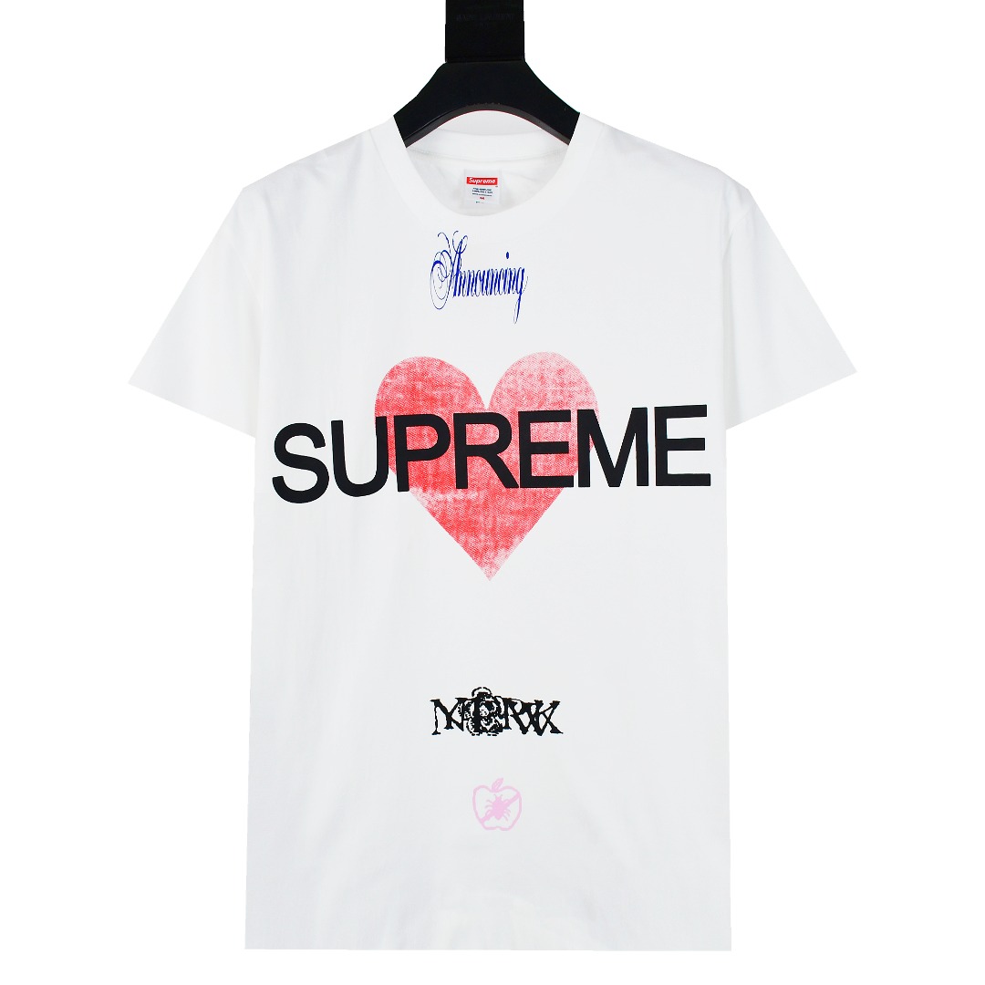 SUPREME スュプリーム ロゴTシャツ 本革 通勤 全2色