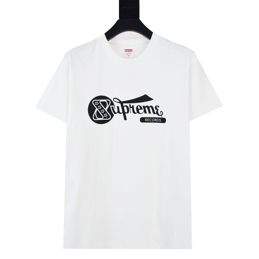 SUPREME スーパー レコードTシャツ 本革 通勤 通学 全2色 - 画像 2