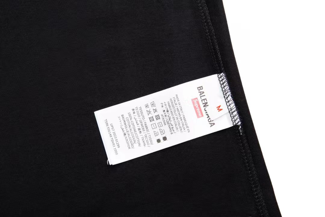 BALENCIAGA バレンシアガ ロゴTシャツ ロゴプリント 半袖 Tシャツ ブラック - 画像 5