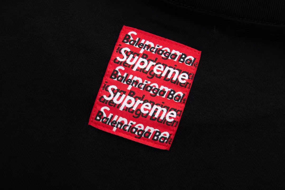 BALENCIAGA バレンシアガ ロゴTシャツ ロゴプリント 半袖 Tシャツ ブラック - 画像 7