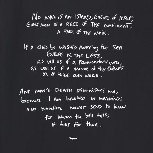 SUPREME スーパー ロゴTシャツ メンズ 両面プリント ブラック ホワイト 全2色 - 画像 8