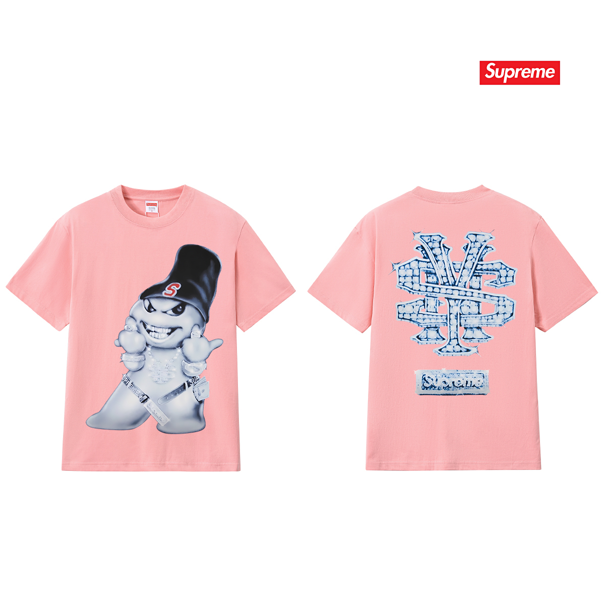 SUPREME スープレム メンズTシャツ バンカーロゴ トゥバック 4色展開 - 画像 4