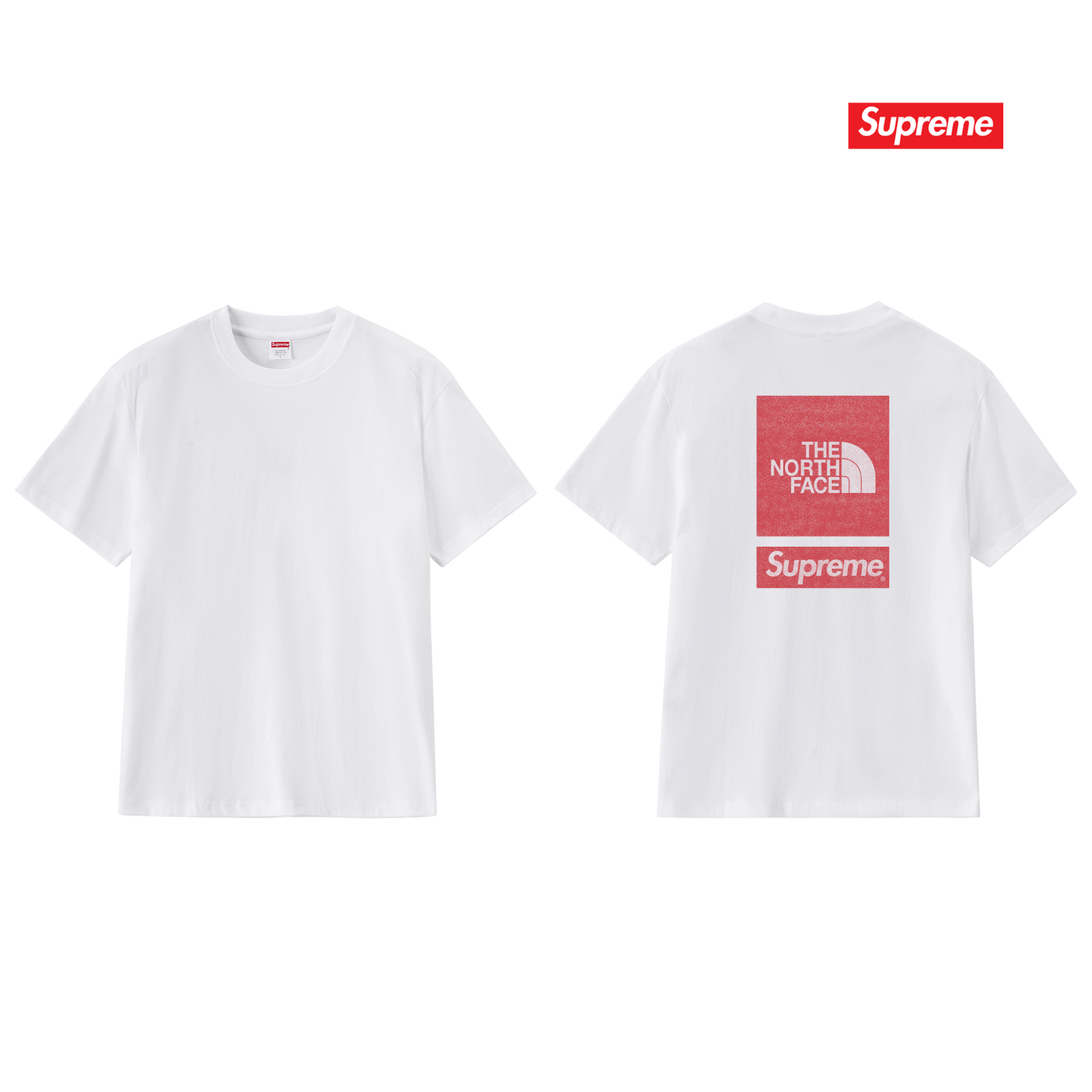 SUPREME スーパー�� + THE NORTH FACE ザ・ノースフェイス ロゴTシャツ 全5色 - 画像 7