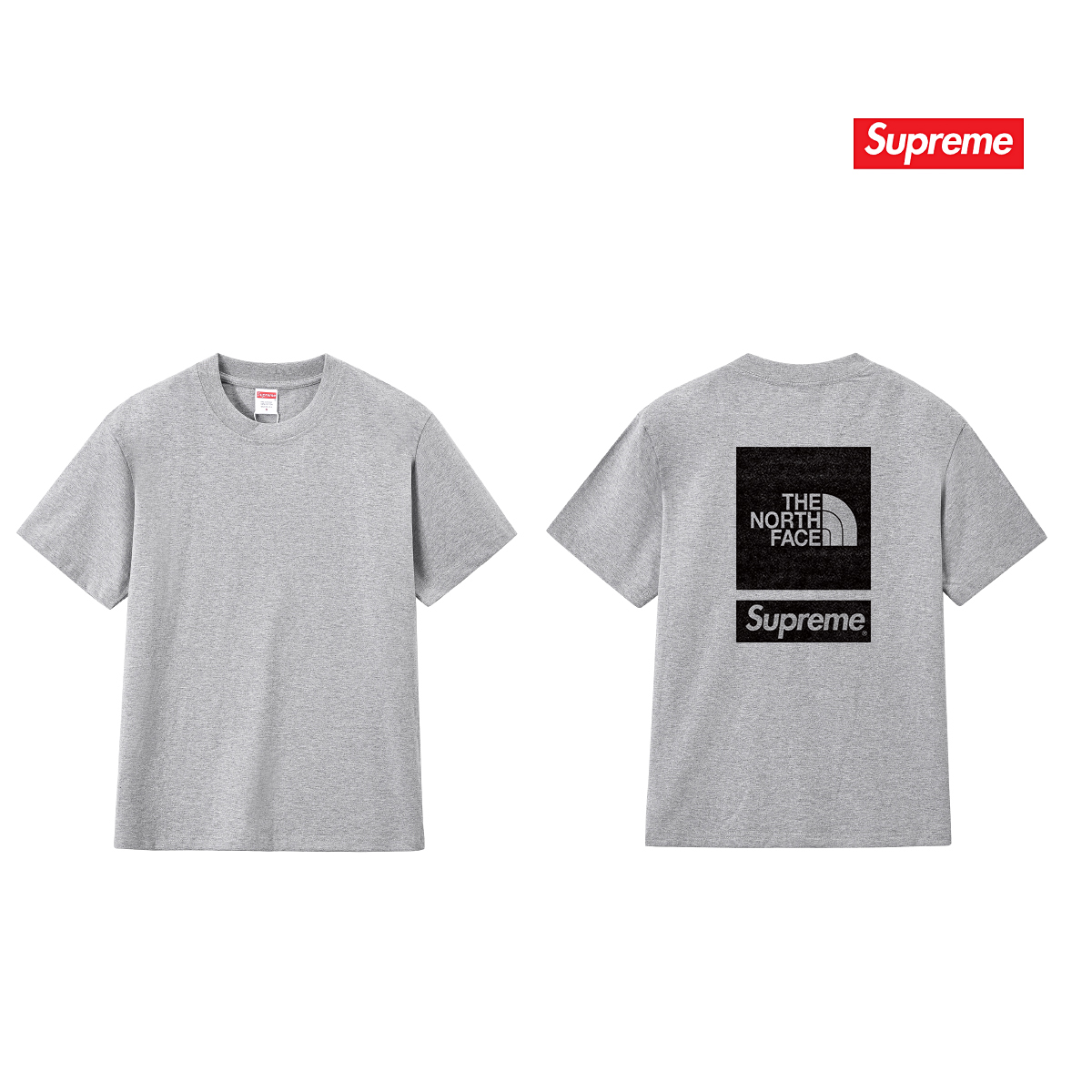 SUPREME スーパー�� + THE NORTH FACE ザ・ノースフェイス ロゴTシャツ 全5色 - 画像 9