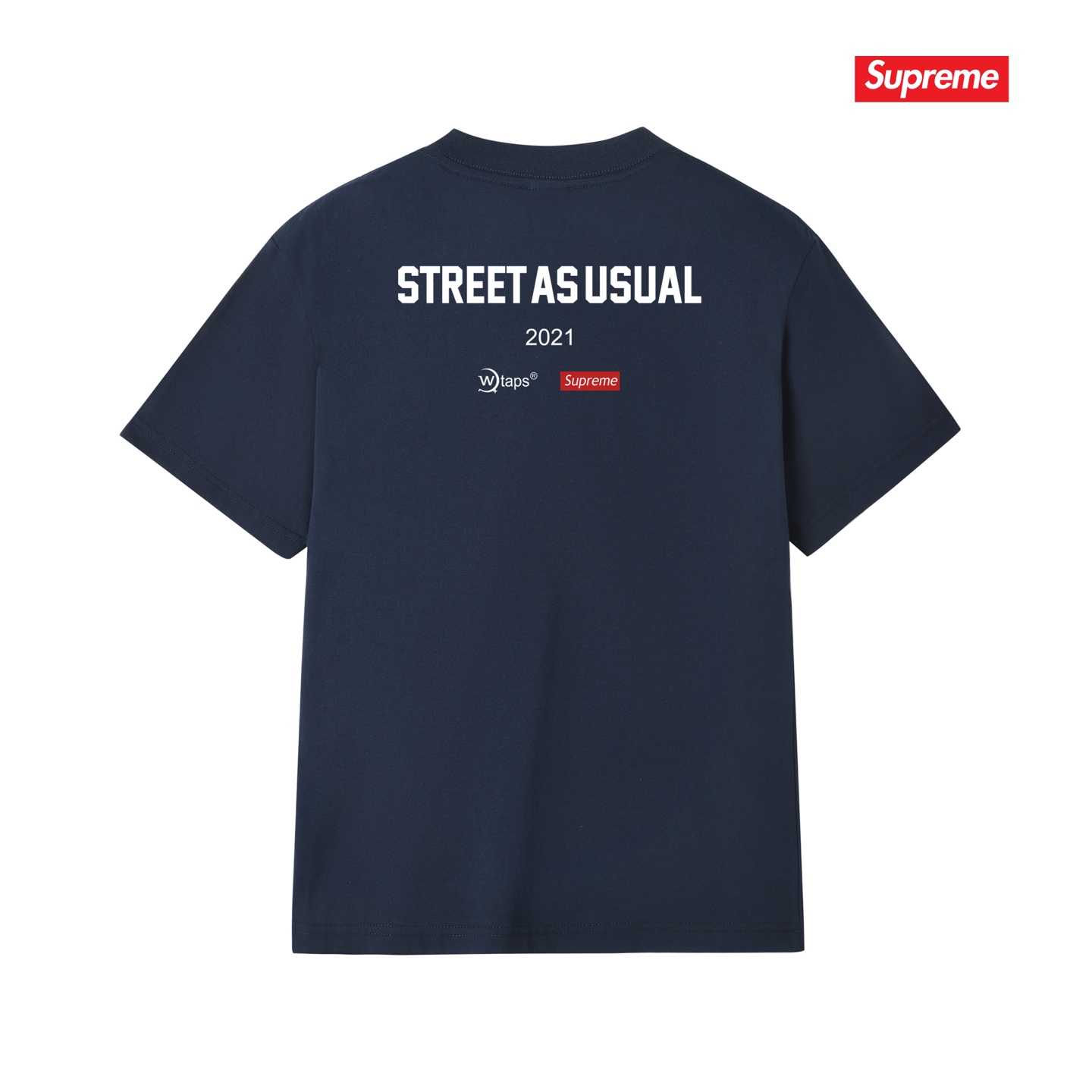 SUPREME スーパーイ ロゴTシャツ ストリートアズアズアル 2021 全5色 - 画像 6
