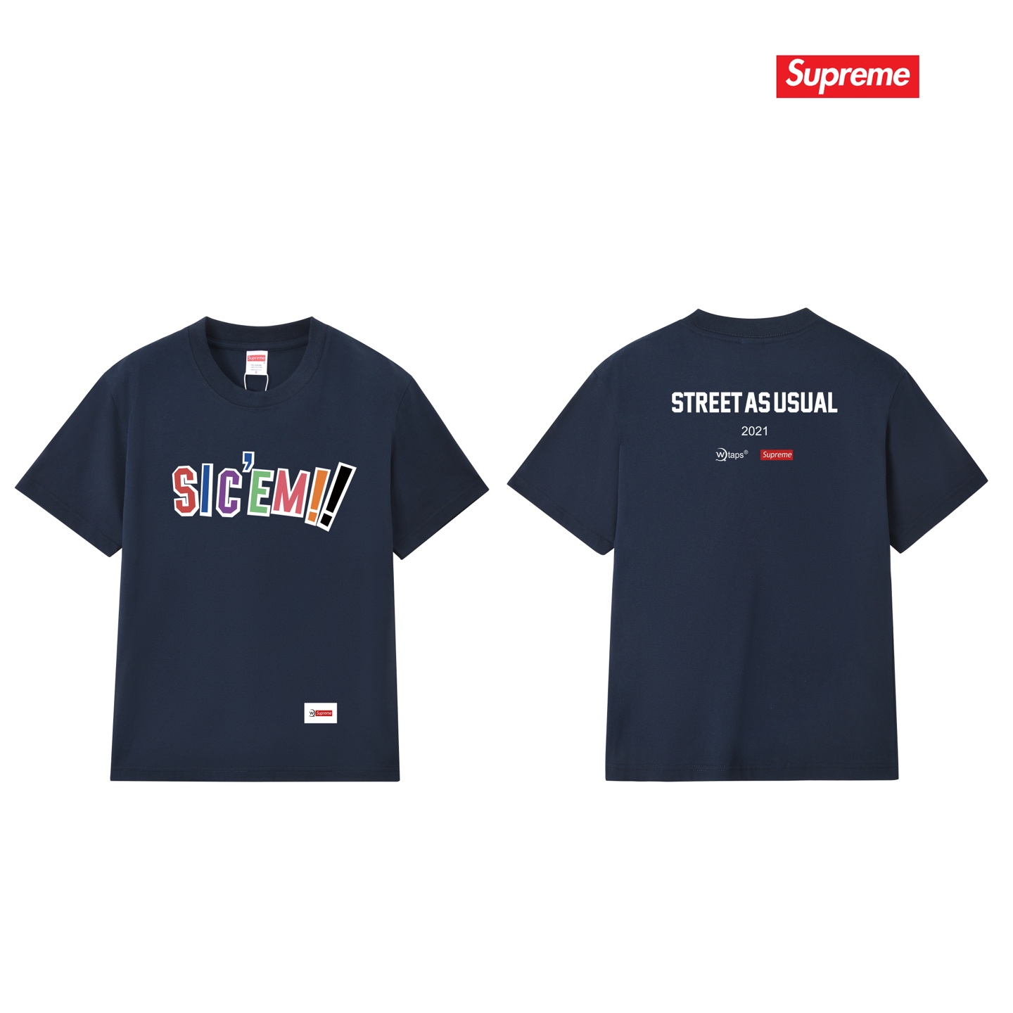 SUPREME スーパーイ ロゴTシャツ ストリートアズアズアル 2021 全5色 - 画像 7