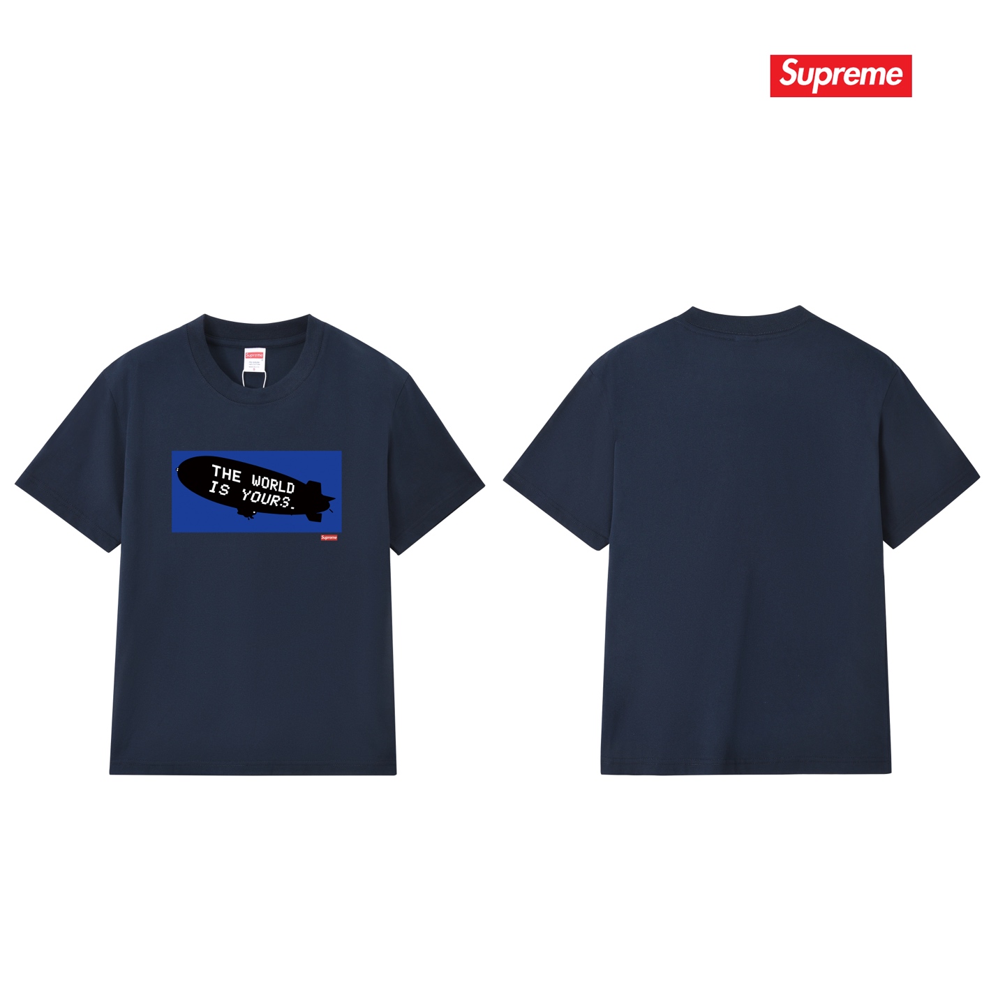 SUPREME スーパークリアのロゴ付きTシャツ ロゴTシャツ ブルーポップTシャツ 全5色 - 画像 2