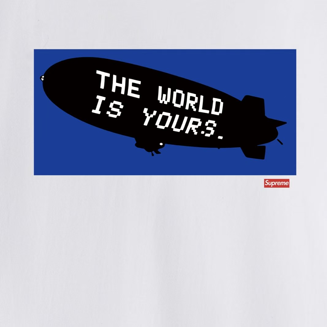 SUPREME スーパークリアのロゴ付きTシャツ ロゴTシャツ ブルーポップTシャツ 全5色 - 画像 3