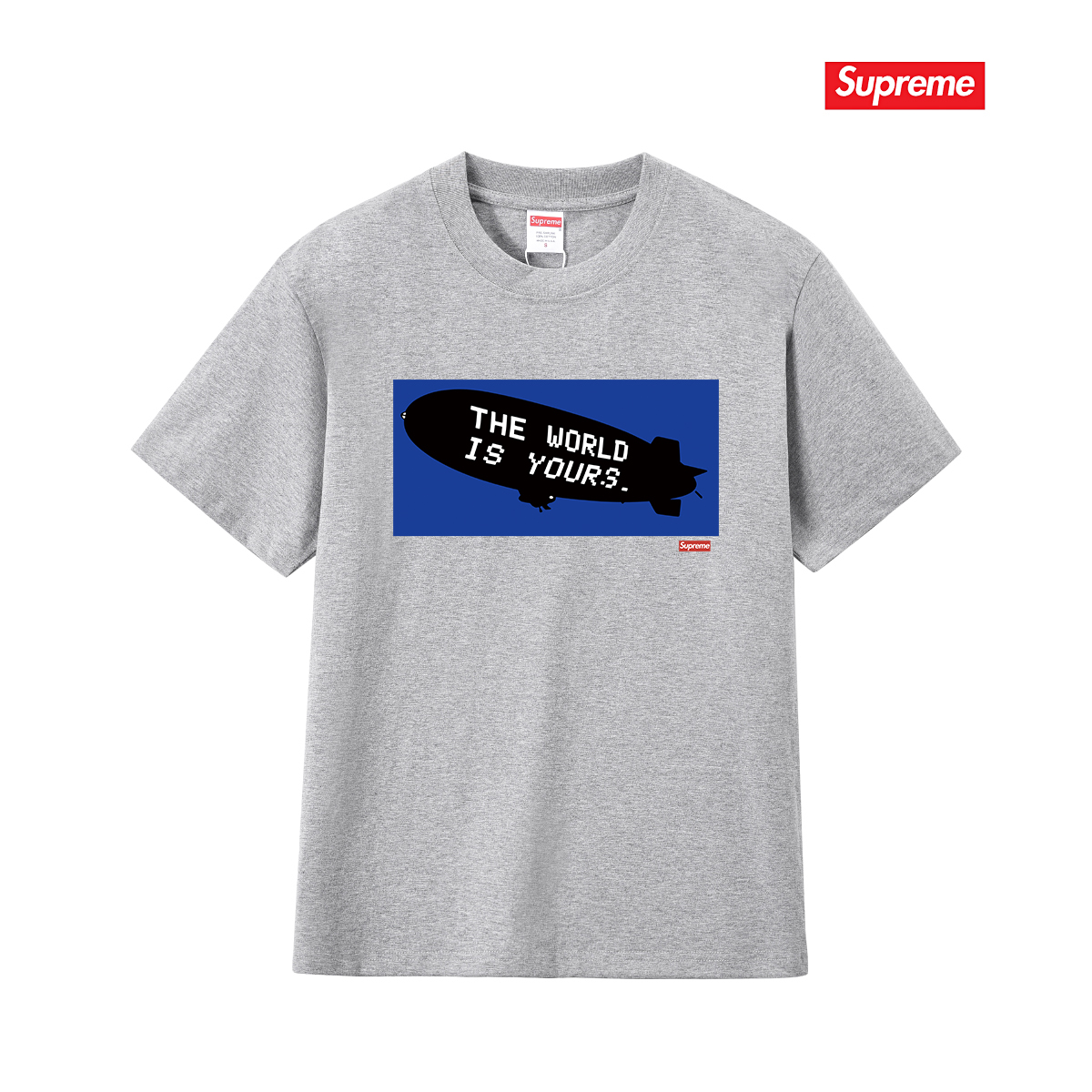SUPREME スーパークリアのロゴ付きTシャツ ロゴTシャツ ブルーポップTシャツ 全5色 - 画像 7