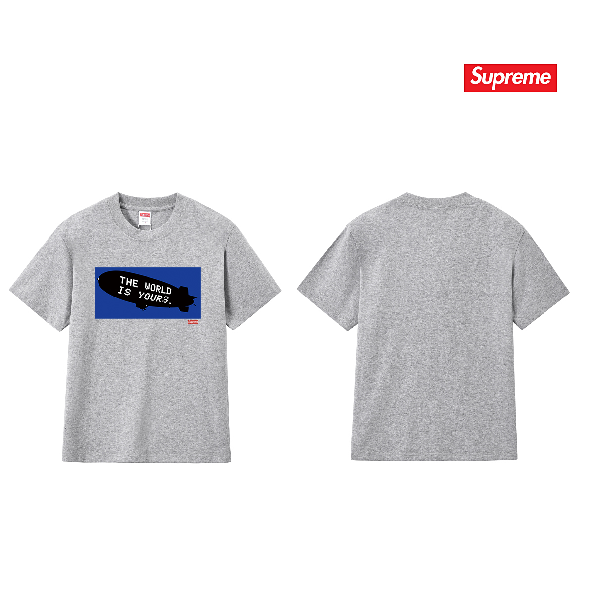 SUPREME スーパークリアのロゴ付きTシャツ ロゴTシャツ ブルーポップTシャツ 全5色 - 画像 8