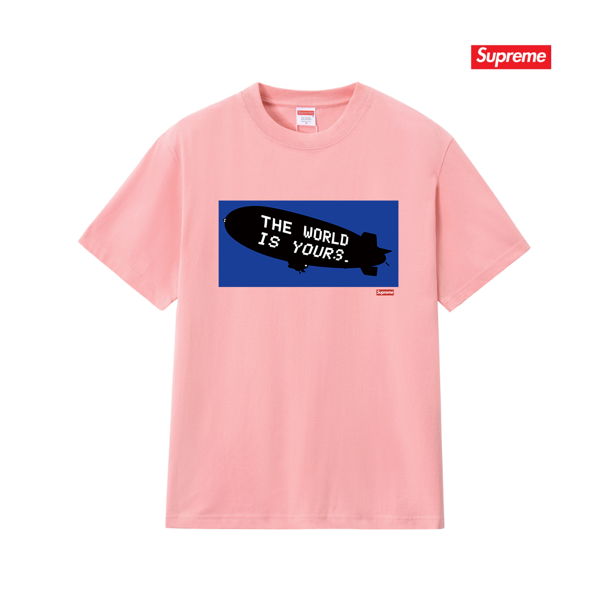 SUPREME スーパークリアのロゴ付きTシャツ ロゴTシャツ ブルーポップTシャツ 全5色 - 画像 9