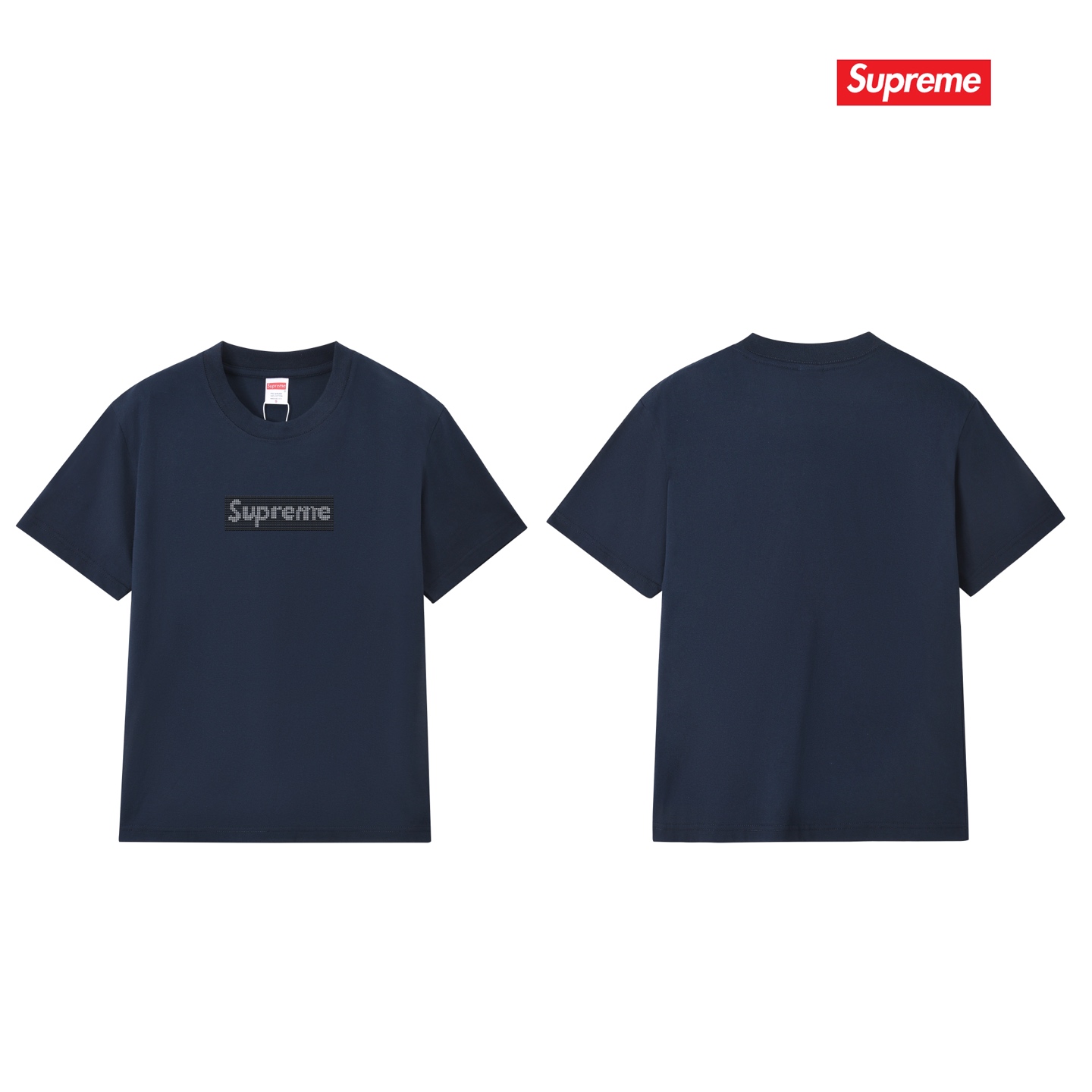SUPREME スュプリーム ロゴTシャツ メンズ レディース 本革 ブラック ホワイト グレー ピンク レッド トーン 全6色 - 画像 2