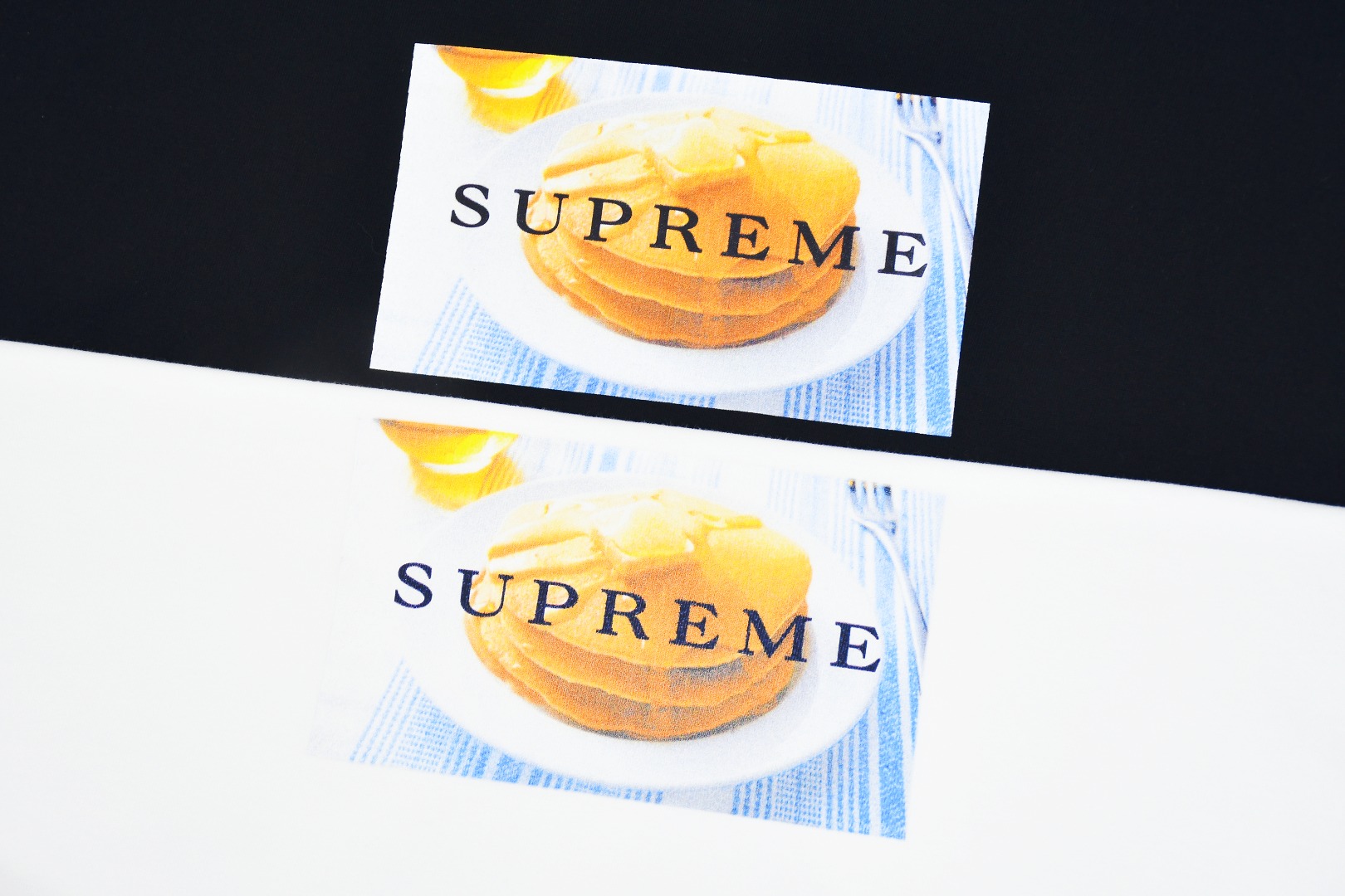 SUPREME スーパー パンケーキTシャツ ワイドTシャツ 100%コットン 全2色 - 画像 8