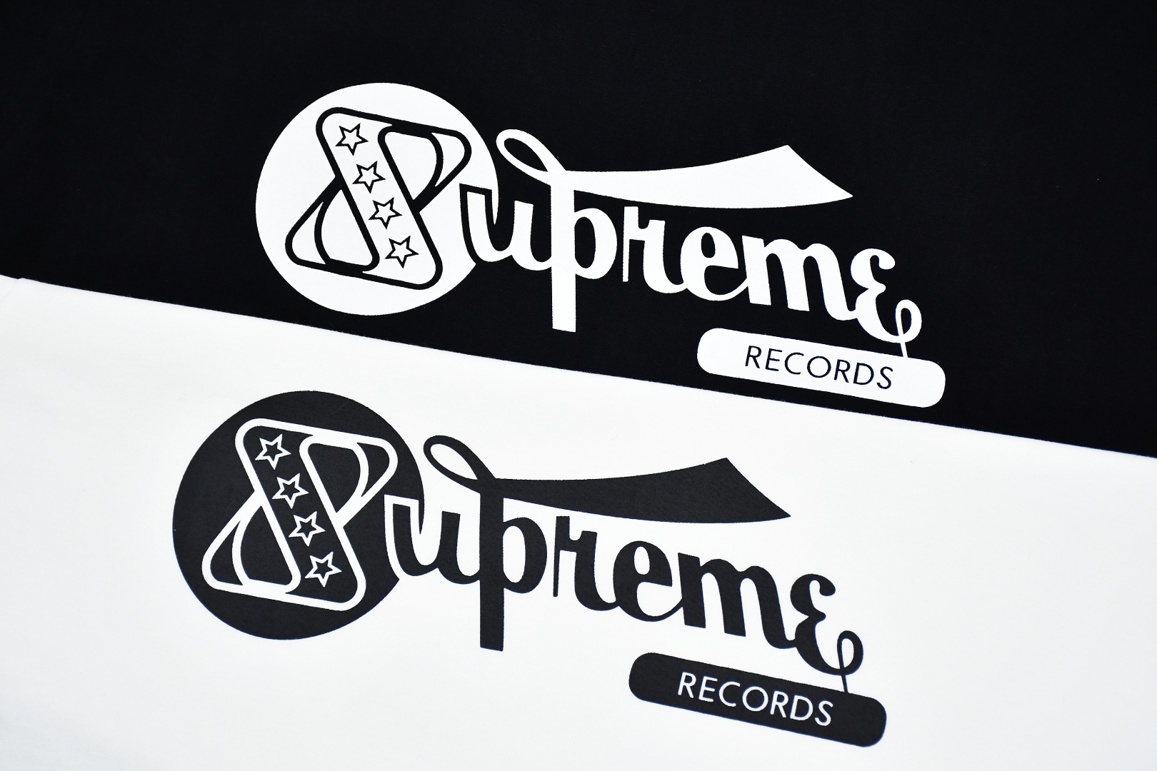 SUPREME スュプリーム レコードTシャツ 本革 通勤 通学 全2色 - 画像 4