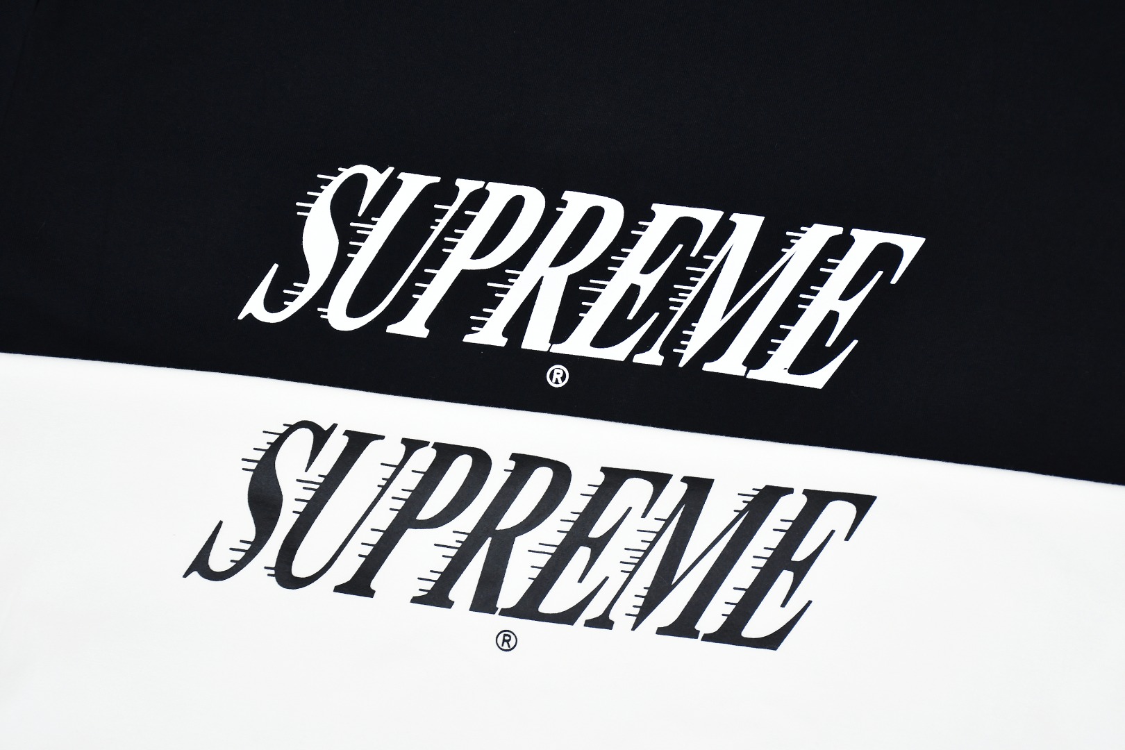 SUPREME スーパー ロゴTシャツ 通勤 通学 ブラック ホワイト 全2色 - 画像 4