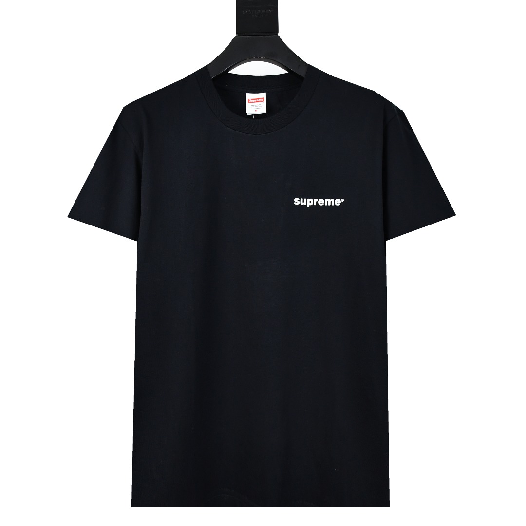 SUPREME スュープレ ロゴプリント半袖Tシャツ ブラック ホワイト 全2色