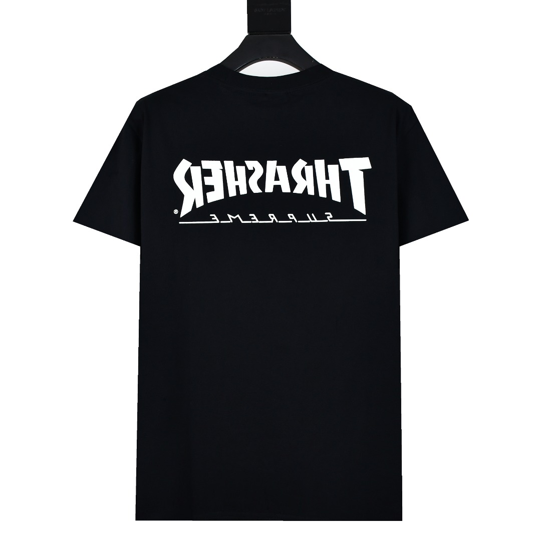 SUPREME シュプリーム トレーナー ファッション Tシャツ ブラック ホワイト - 画像 8