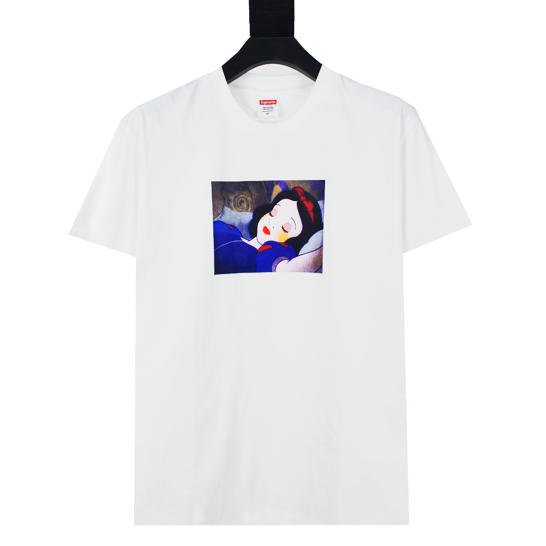 SUPREME スュプリーム フラットTシャツ スノーホワイト ブラック 白 全2色 - 画像 9