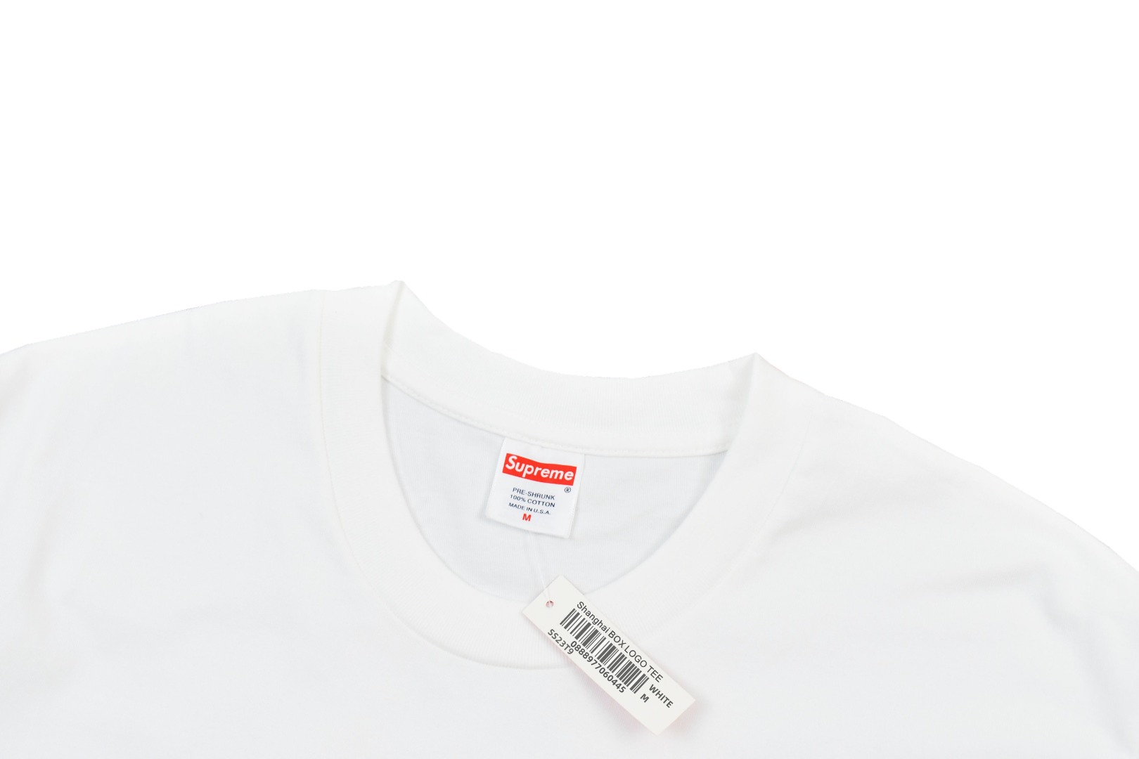 SUPREME スーパー 24ss 上海限定 豹紋 ボックスロゴ Tシャツ ワンポイント 白 全1色 - 画像 3