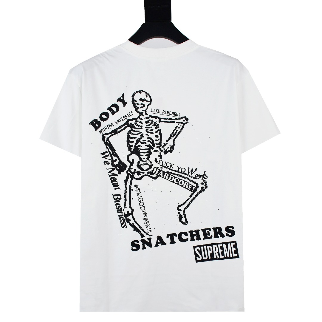 SUPREME スープレム Tシャツ ボディスナッチャー 背部骨髄印花 208 全2色 - 画像 2