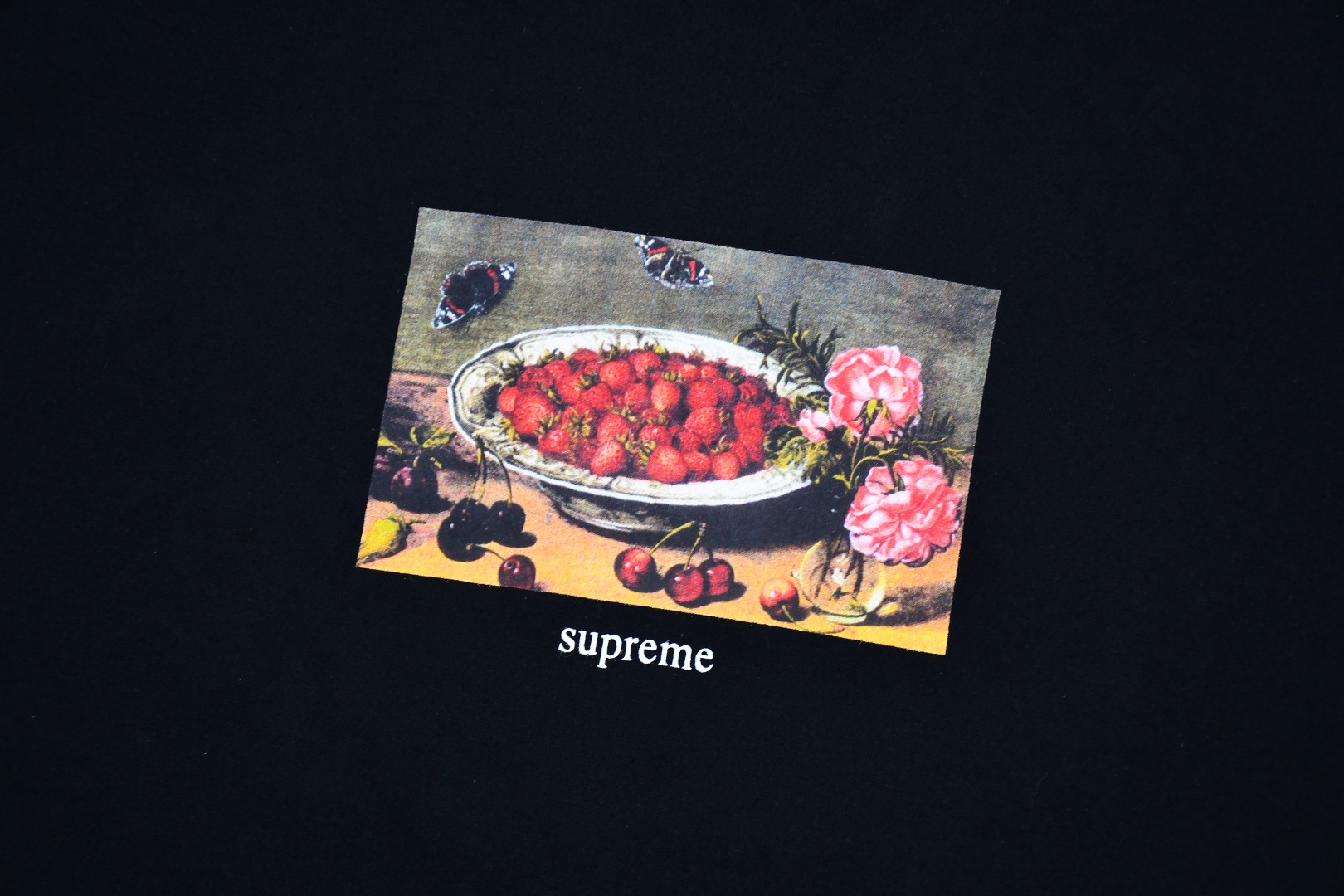 SUPREME スーパーイチゴ Tシャツ 本革 通勤 通学 全2色 - 画像 5