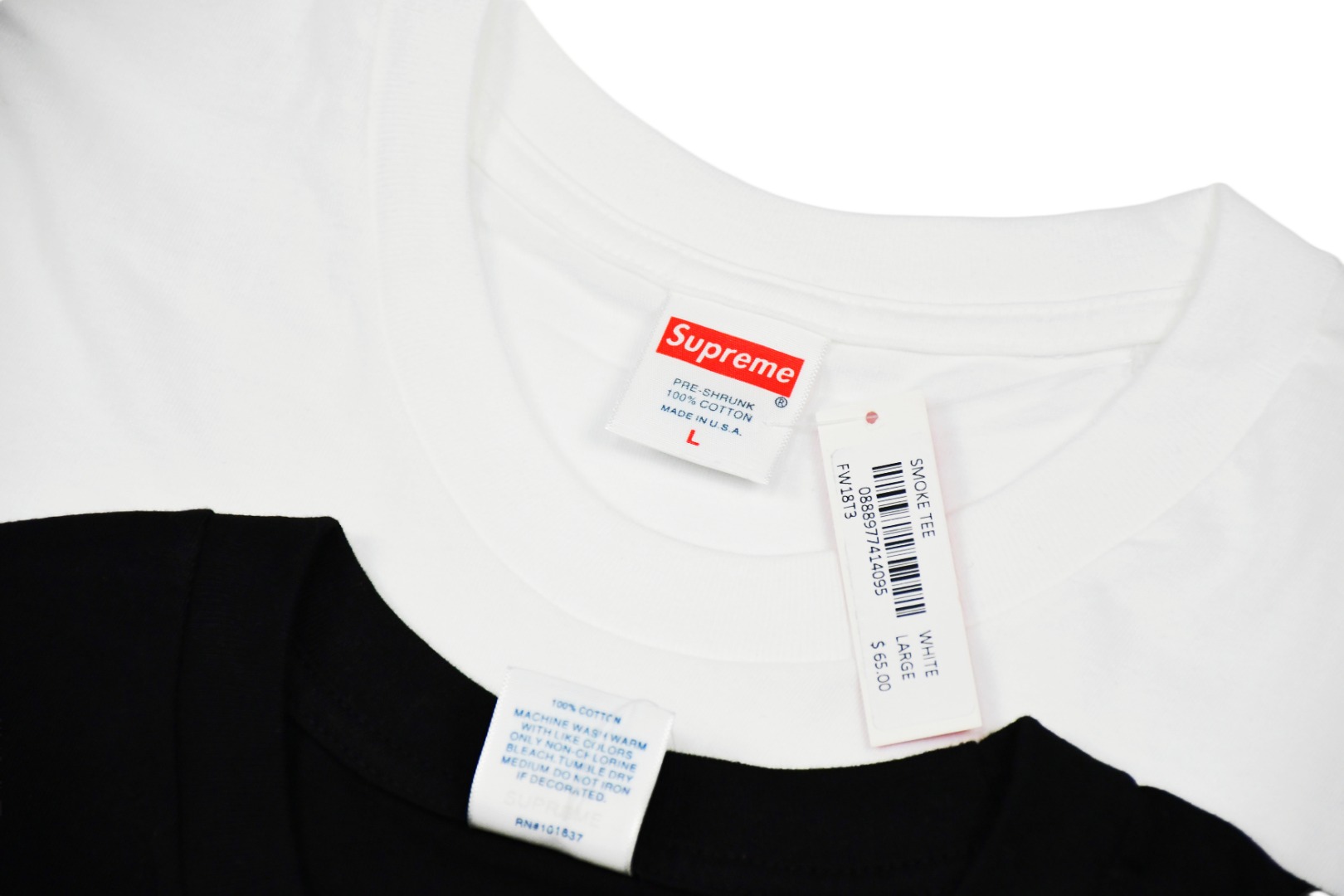 Supreme スュプリーム メンズTシャツ 19FW スモークロゴ 100%コットン 全2色 - 画像 3