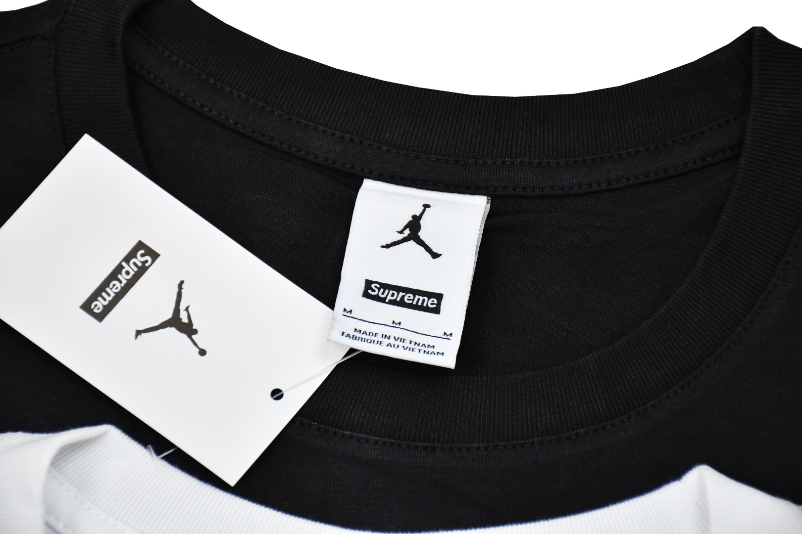 SUPREME スュプリーム オーバーサイズTシャツ ブラック ホワイト - 画像 4
