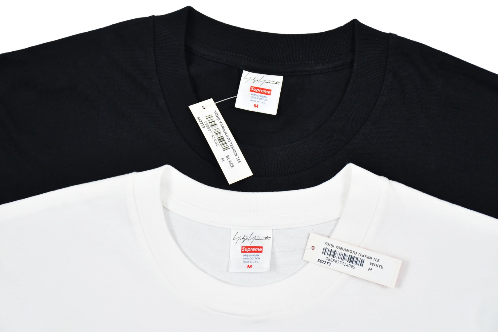 Supreme スュープリーム Yohji Yamamoto ヨウジヤマモト ティーシャツ 本羅司南瓜短袖Tシャツ 白 黒 全2色 - 画像 3