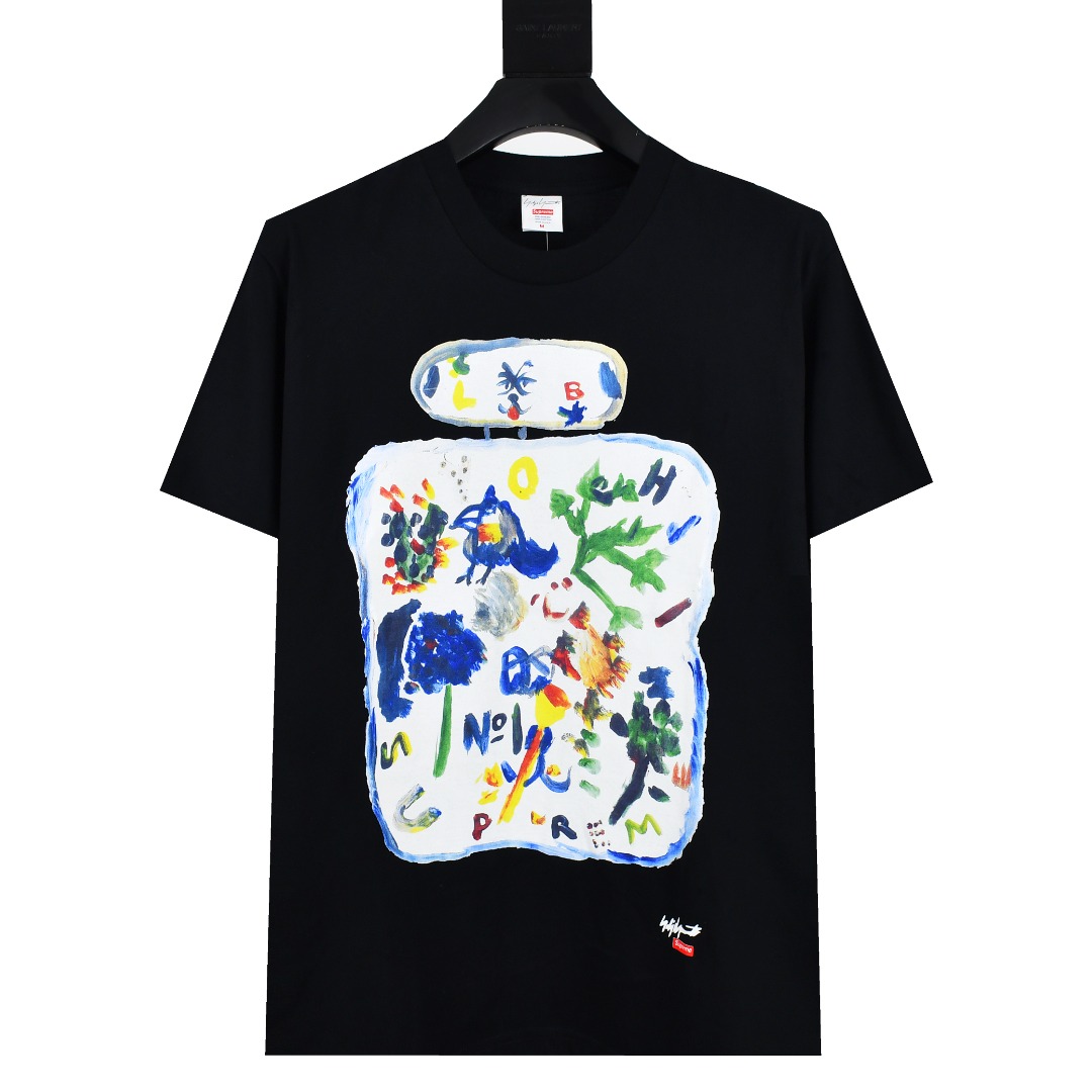 Supreme スュプリーム YOHJI YAMAMOTO PAINT TEE ユウジヤマモト ペイント Tシャツ ブラック ホワイト 全2色