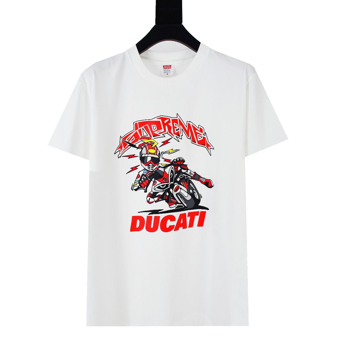 SUPREME スュプリーム ドゥカティ ロゴTシャツ ブラック ホワイト 全2色 - 画像 6