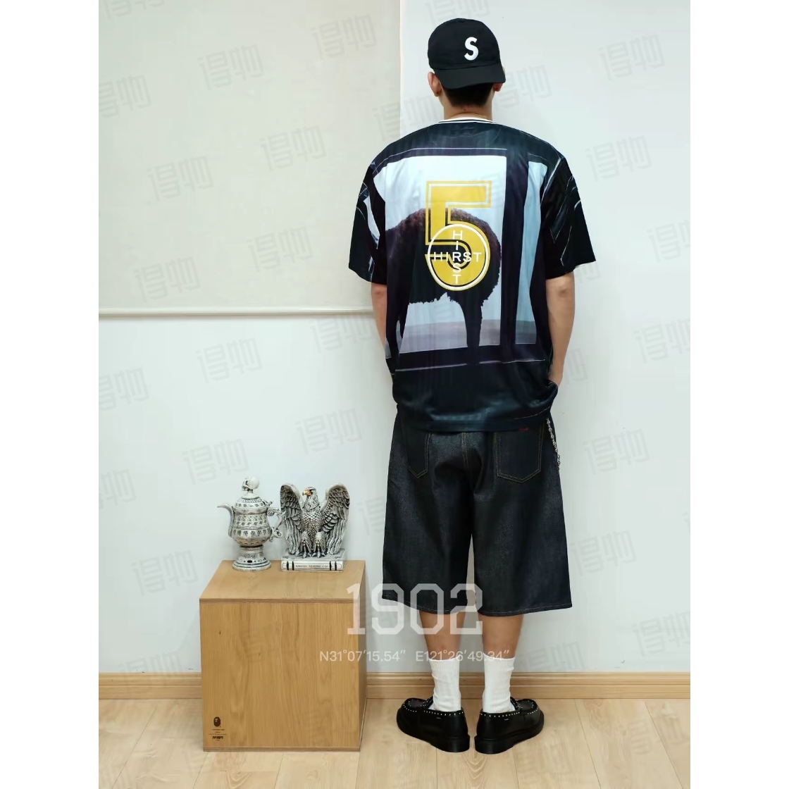 SUPREME スープレム ロゴTシャツ 通勤 通学 ブラック - 画像 7