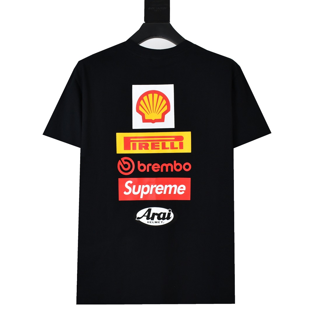 Supreme スュプリーム ロゴTシャツ ブラック ホワイト 全2色 - 画像 4