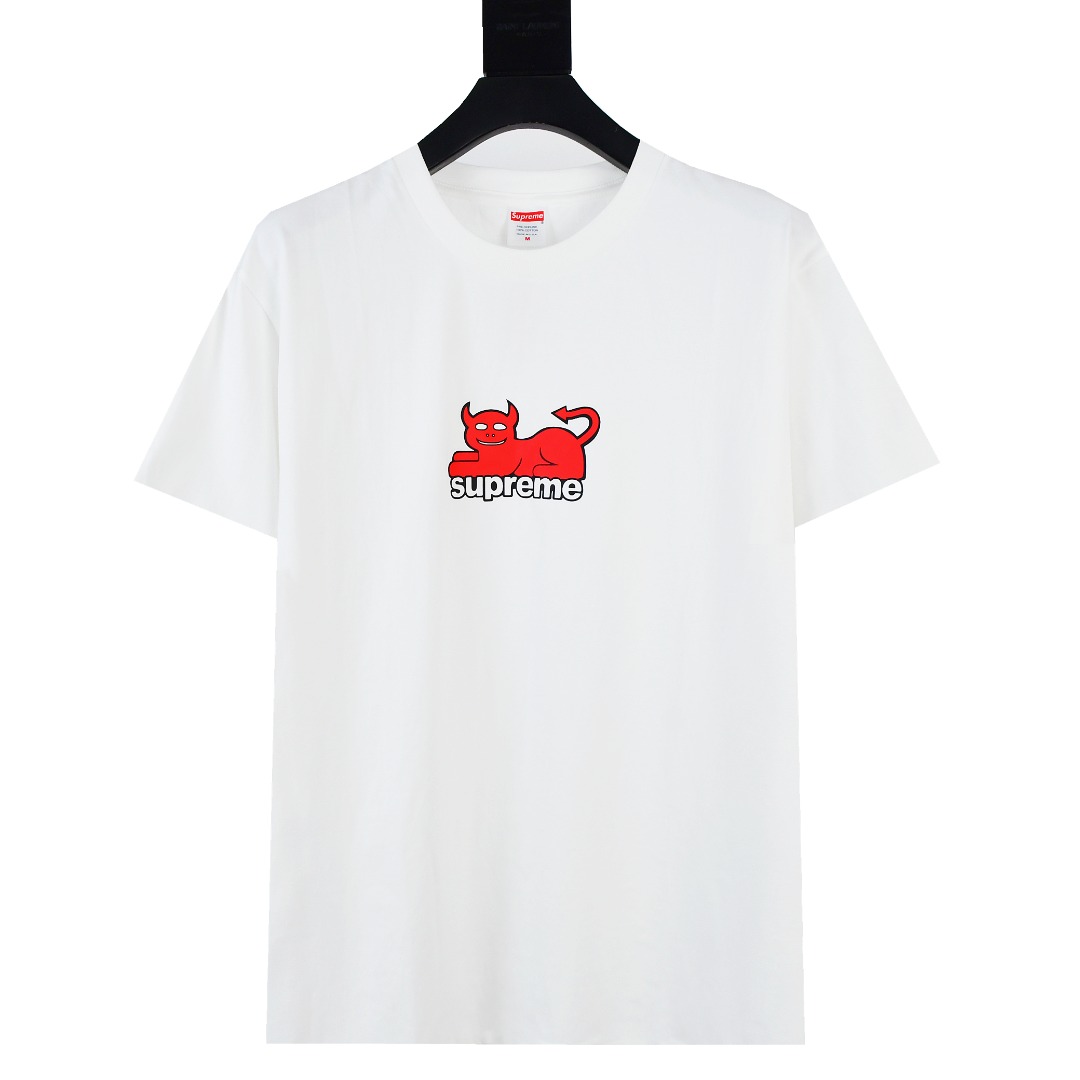 SUPREME スュプリーム ロゴTシャツ 本革 通勤 通学 全2色