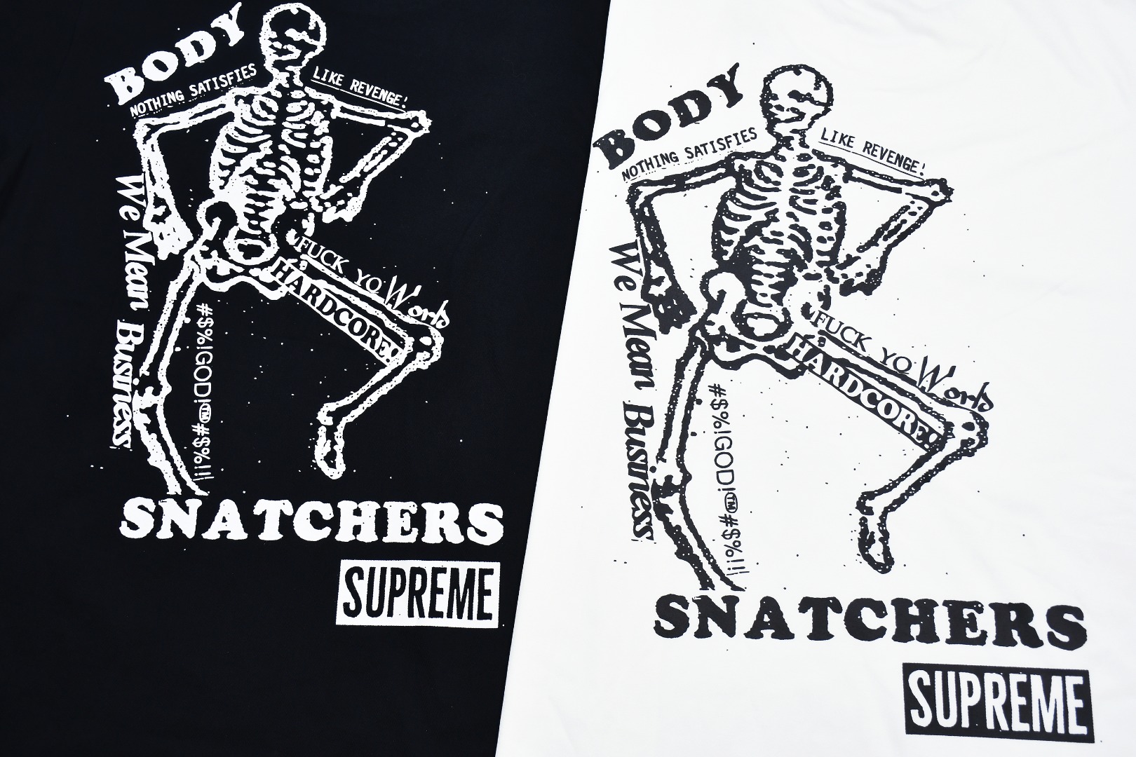 SUPREME スーパー ボディ スナッチャーズ 背面 骨骼 ロゴ Tシャツ 全2色 - 画像 7