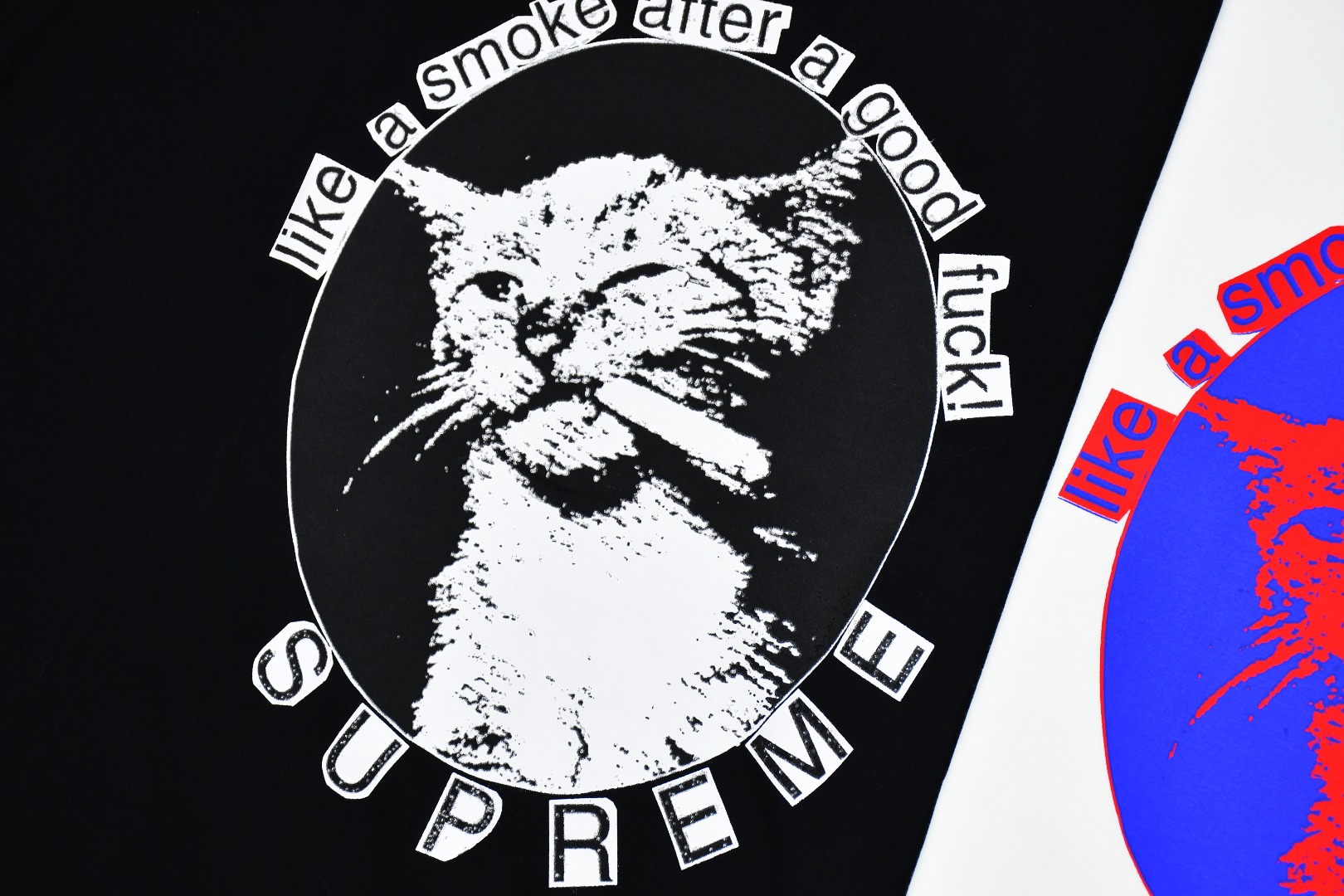 SUPREME スーパー�� + Tシャツ + スモークTシャツ + ブラック ホワイト レッド ブルー 全4色 - 画像 5