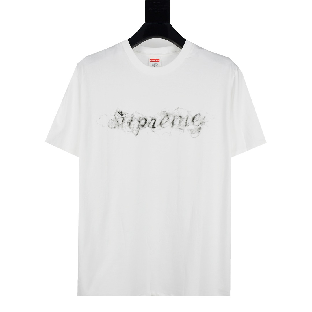 Supreme スュプリーム ロゴTシャツ 煙霧ロゴ 100%コットン 全2色 - 画像 2