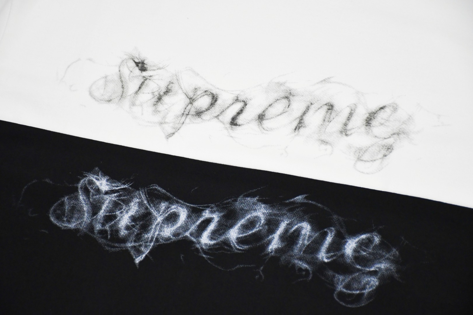 Supreme スュプリーム ロゴTシャツ 煙霧ロゴ 100%コットン 全2色 - 画像 4