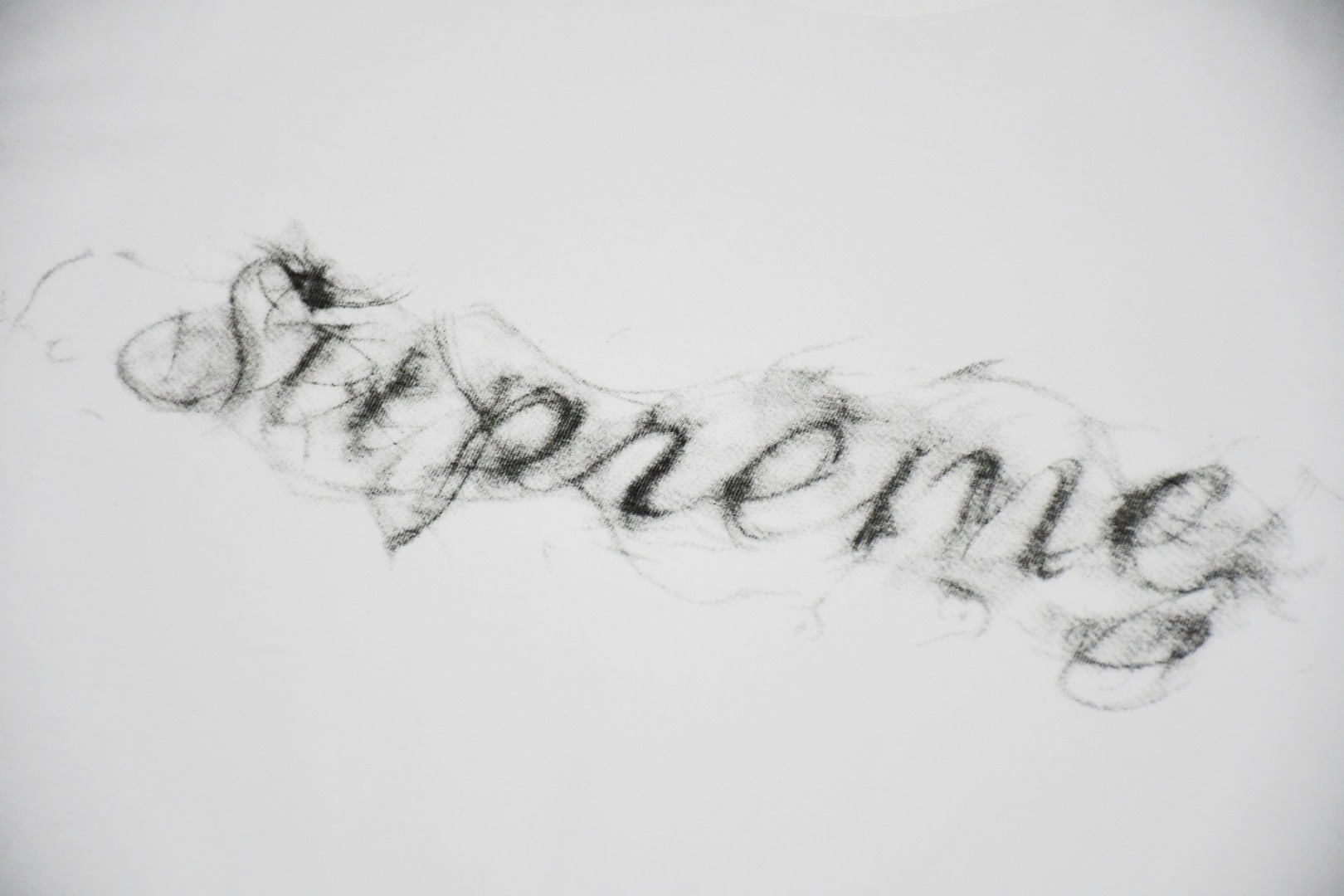 Supreme スュプリーム ロゴTシャツ 煙霧ロゴ 100%コットン 全2色 - 画像 5