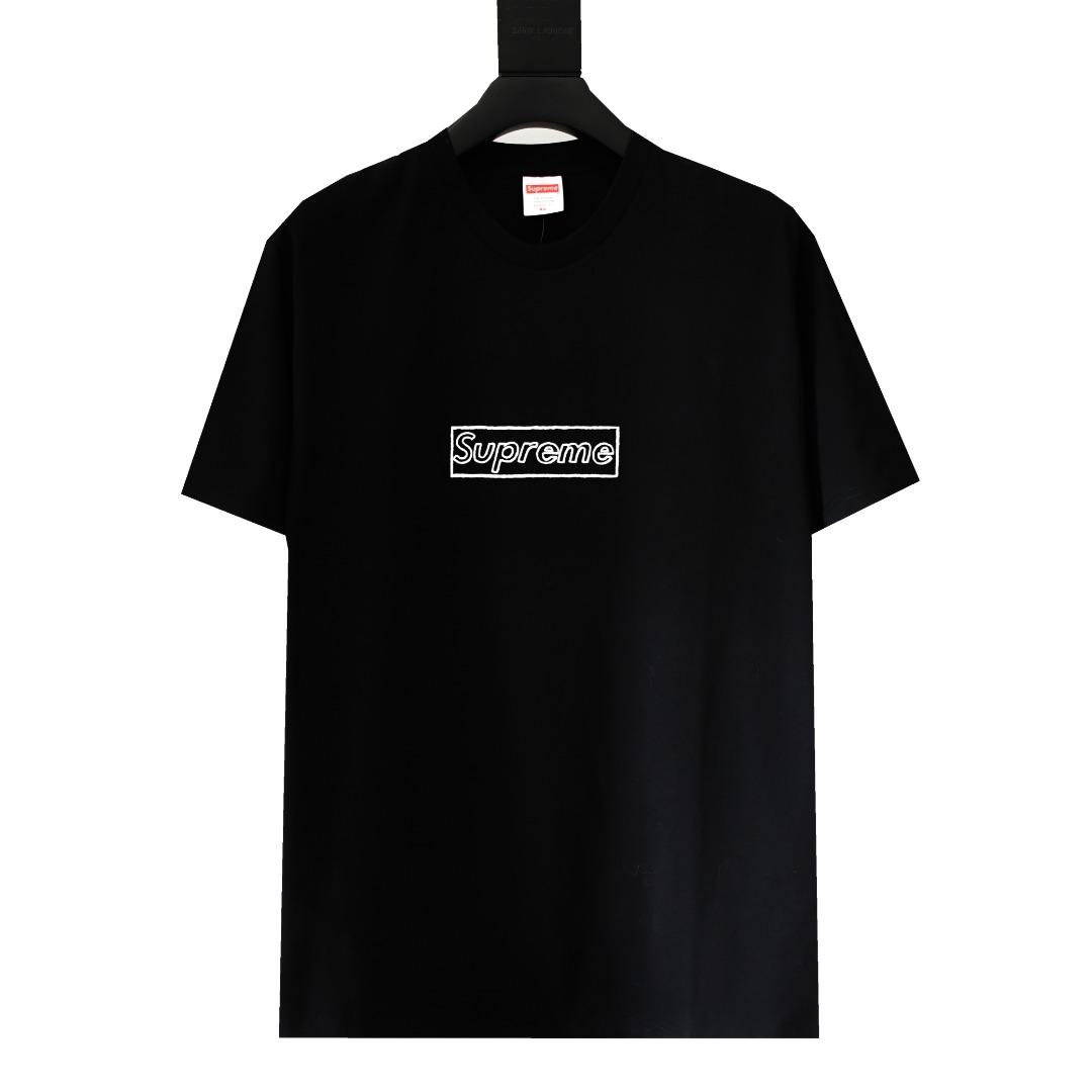 Supreme スプリーム ロゴTシャツ 本革 100%コットン 全2色 - 画像 2