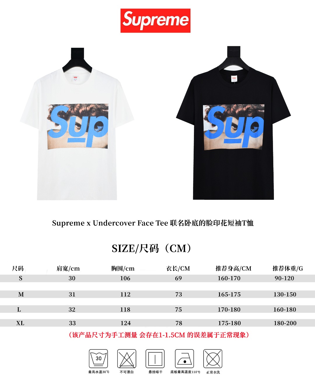 SUPREME スーパー 2023年 タイプA ショートスリーブTシャツ 全2色 - 画像 9