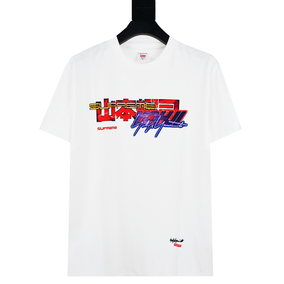 Supreme スュープリーム YOHJI YAMAMOTO ヨウジヤマモト YOHJI YAMAMOTO TEKKEN Tee メンズ ブラック ホワイト 全2色 - 画像 2