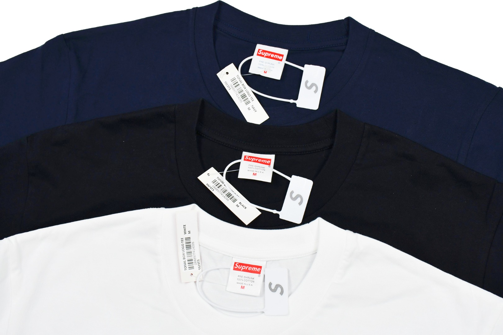 SUPREME スュプリーム TONAL BOX LOGO TEE ロゴTシャツ ブラック ホワイト ネイビー 全3色 - 画像 4