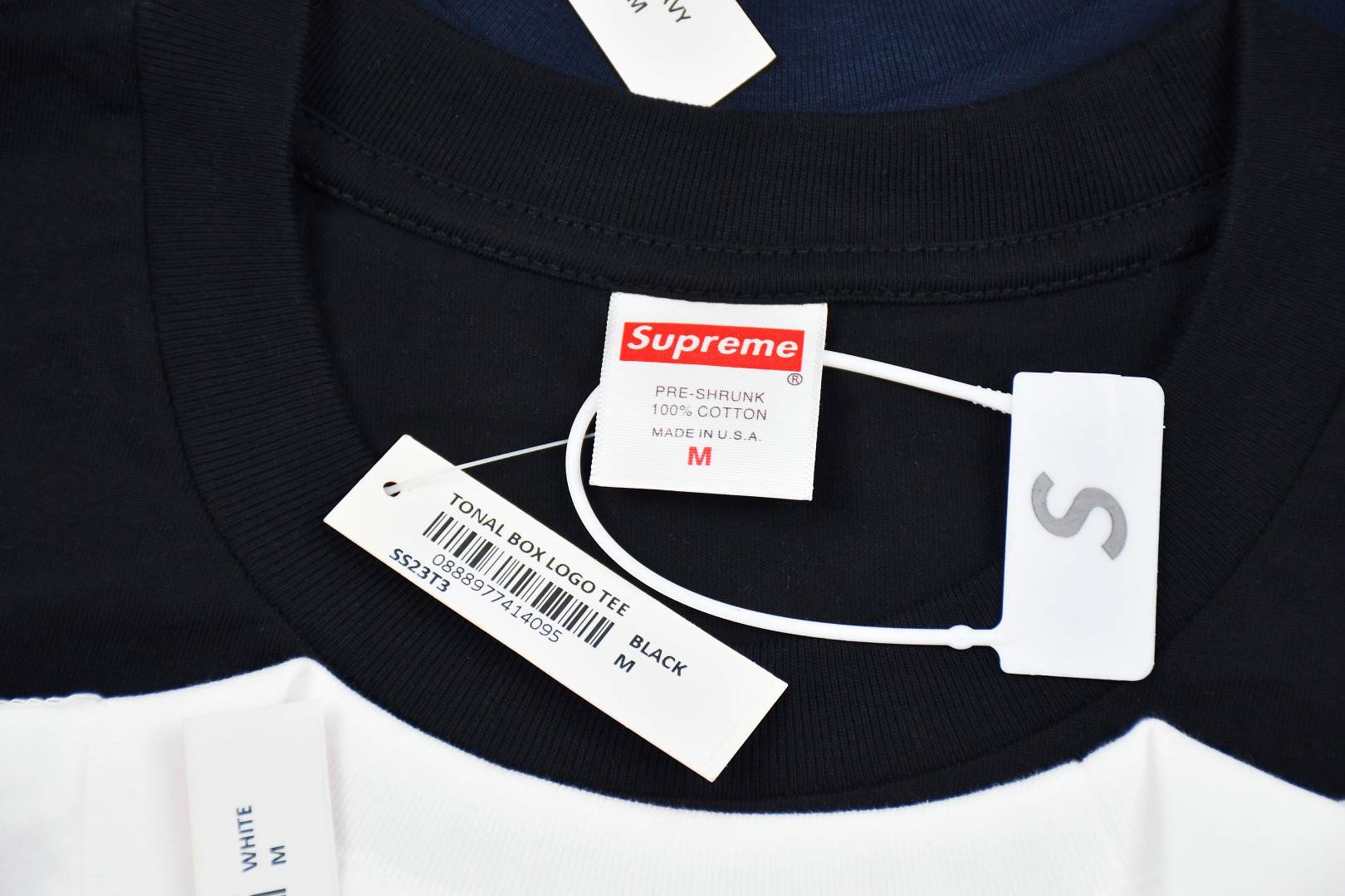 SUPREME スュプリーム TONAL BOX LOGO TEE ロゴTシャツ ブラック ホワイト ネイビー 全3色 - 画像 5