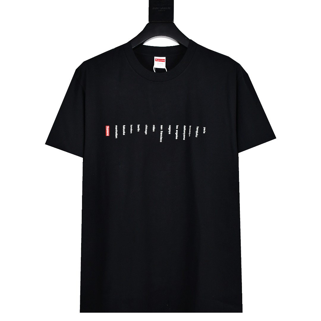 SUPREME スーパー ロケーションTシャツ 通勤 通学 全2色