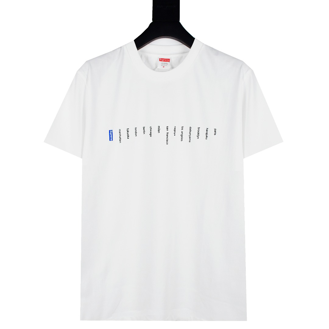 SUPREME スーパー ロケーションTシャツ 通勤 通学 全2色 - 画像 2