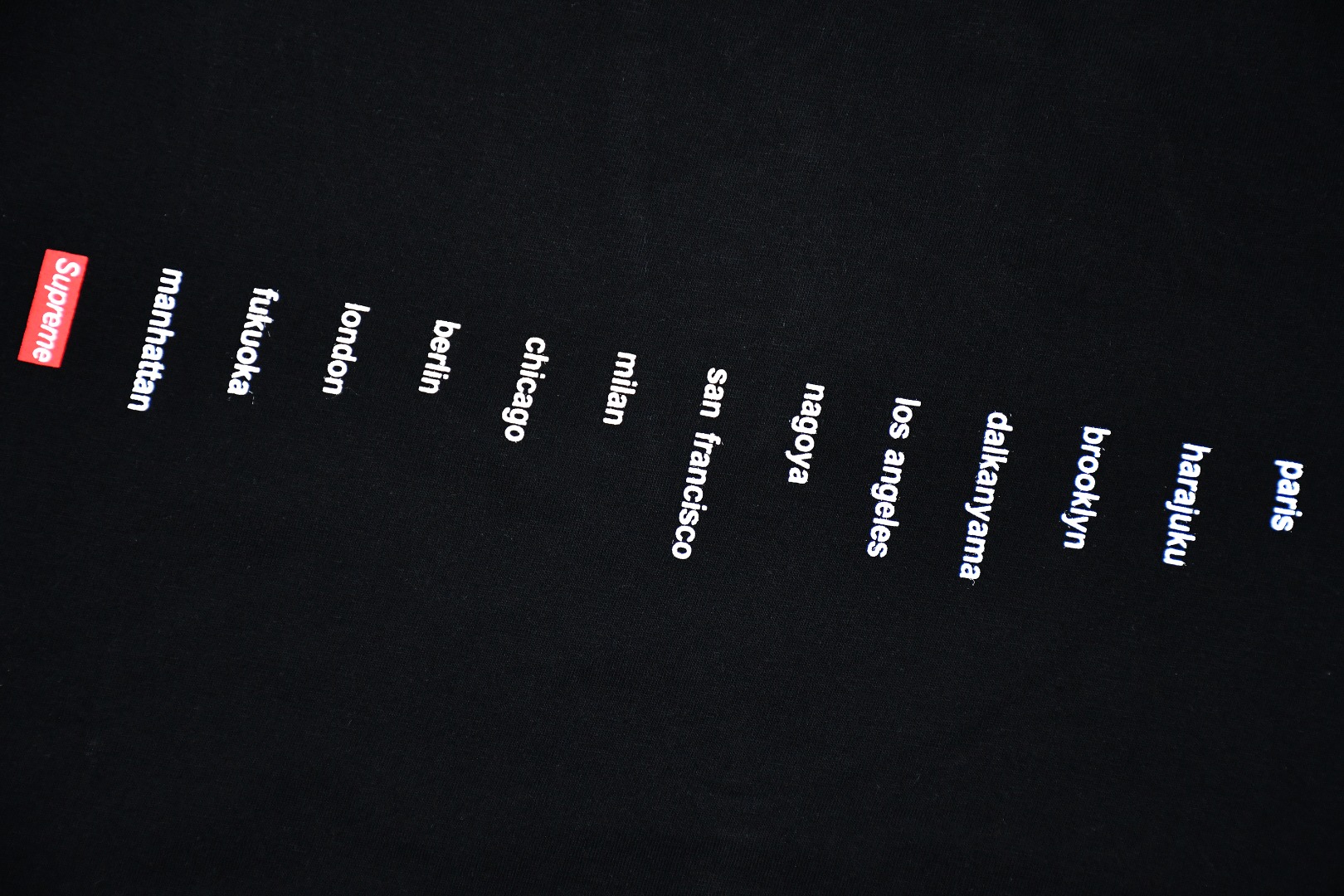 SUPREME スーパー ロケーションTシャツ 通勤 通学 全2色 - 画像 5