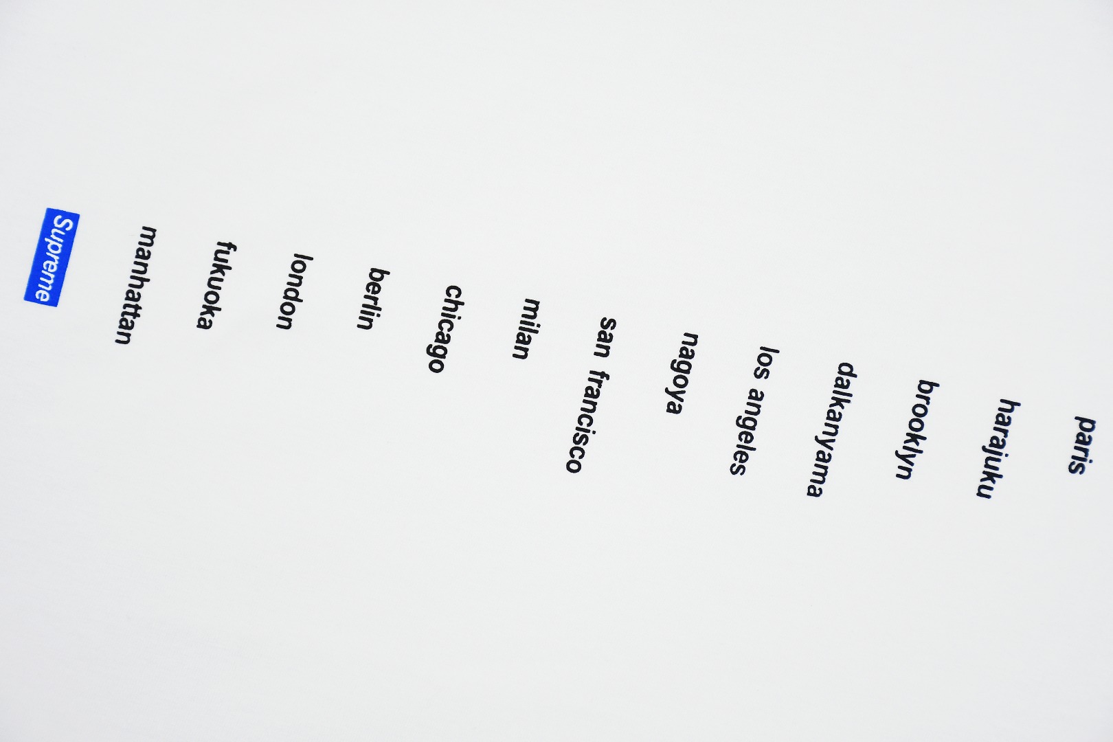 SUPREME スーパー ロケーションTシャツ 通勤 通学 全2色 - 画像 6