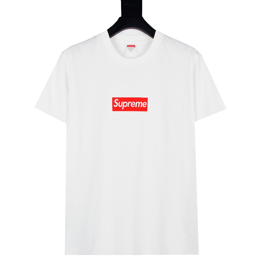 Supreme スーパー ロゴTシャツ 本革 通勤 ブラック