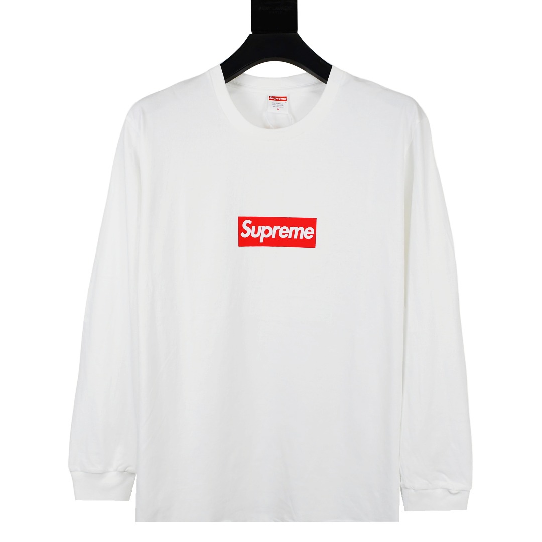 SUPREME スュプリーム ロングスリーブTシャツ ロゴ 本革 全2色 - 画像 2