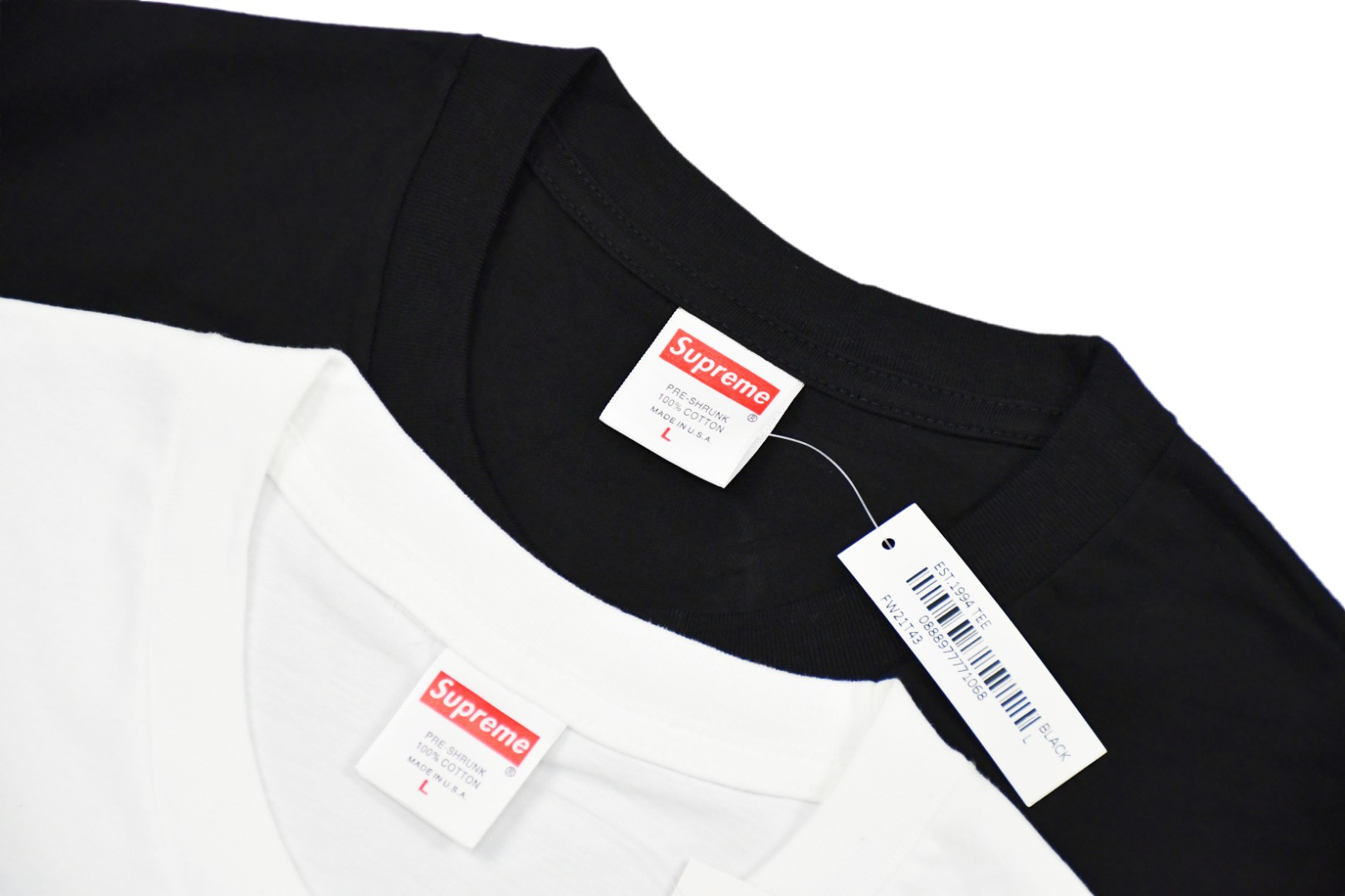 SUPREME スュプリーム 1994 シャツ ブラック ホワイト - 画像 3